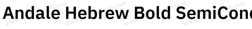 Andale Hebrew Bold SemiCond字体转换